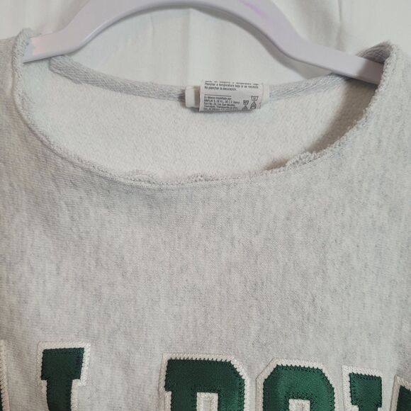 Champion Reverse Weave Cal Poly Sweatshirt Women's Size XS Gray Green READ - Picture 3 of 13